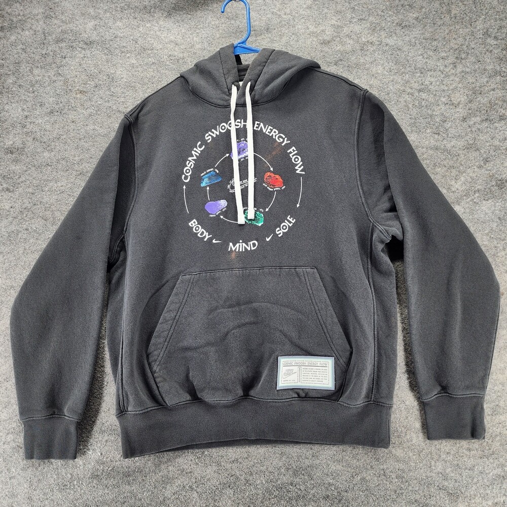 Nike Hoodie Womens Medium Cosmic Swoosh Energy Gray